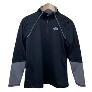 The North‎ Face black Gray Quarter Zip B2